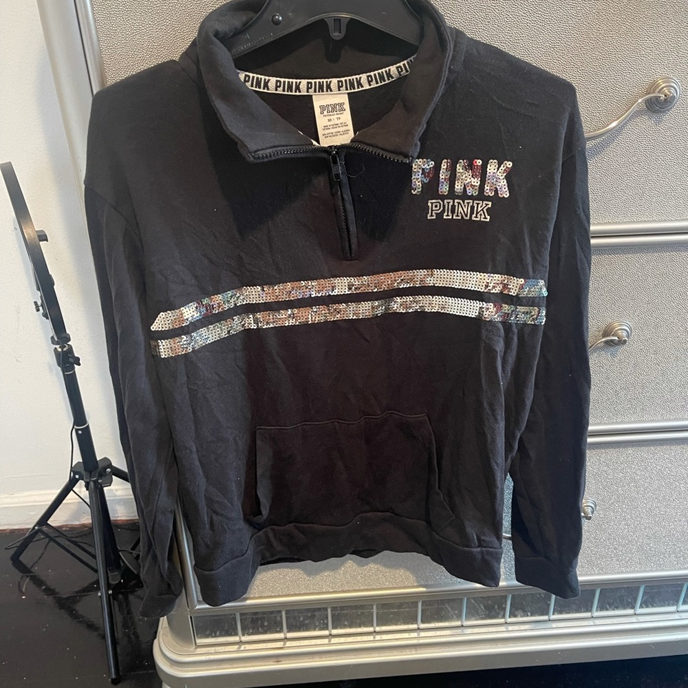Black and gold Victoria secret PINK jacket